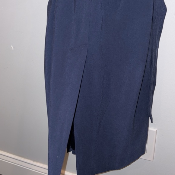 Club Monaco Birte Trench Belted Vest Size Small Navy - Picture 9 of 13